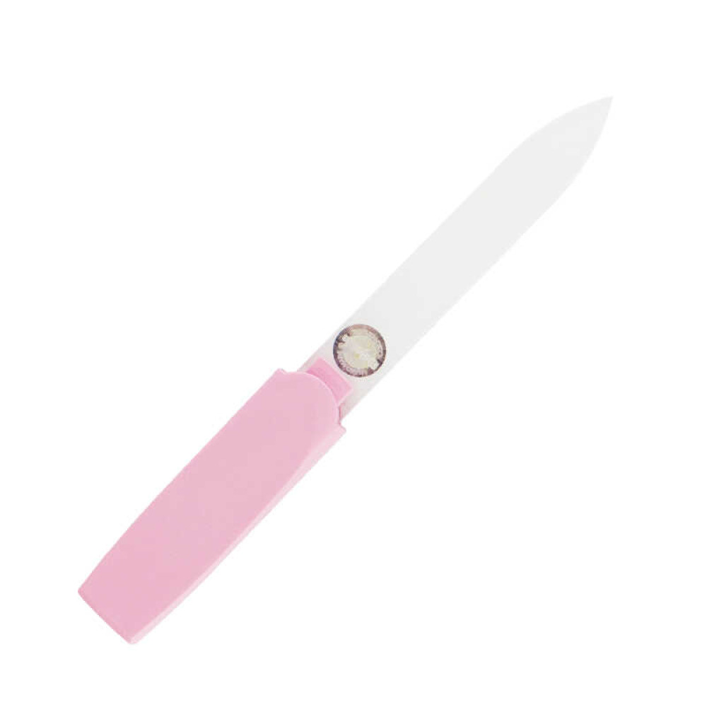 Пилка для нігтів скляна Staleks Beauty&Care 13, 128 мм, колір рожевий