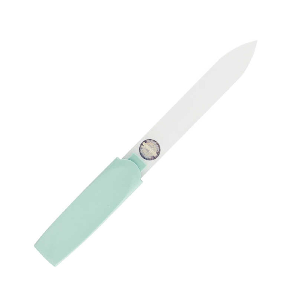 Пилка для нігтів скляна Staleks Beauty&Care 13, 128 мм, колір м'ятний