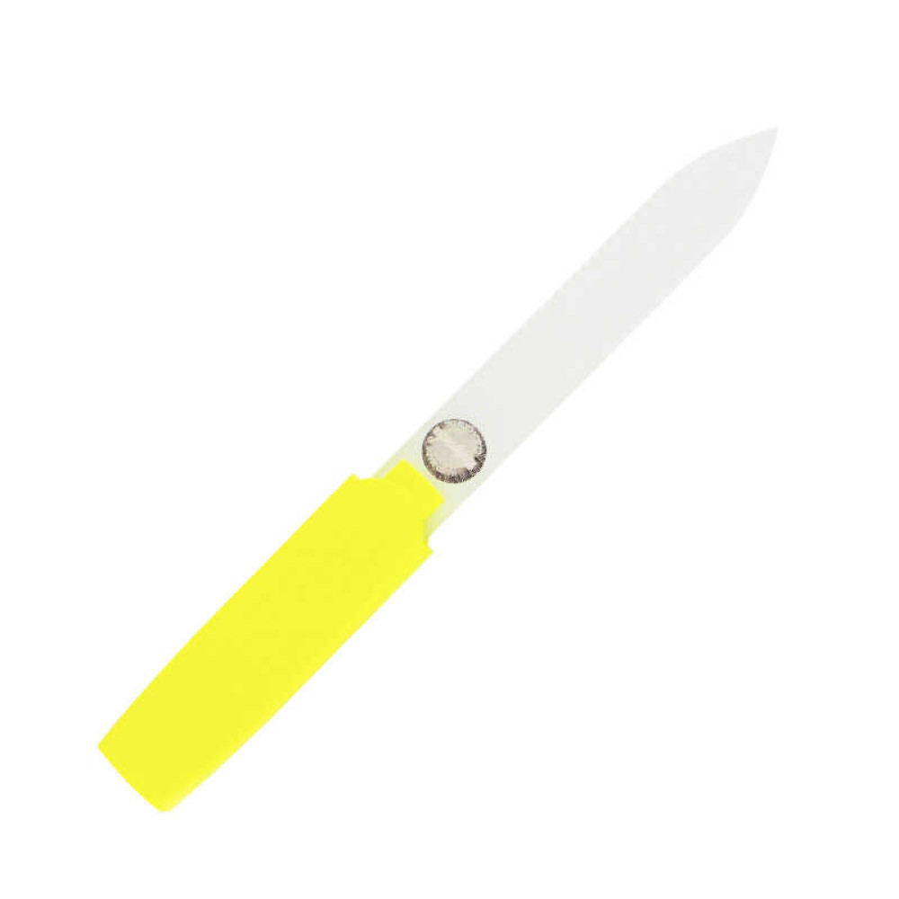 Пилка для ногтей стеклянная Staleks Beauty&Care 13, 128 мм, цвет желтый