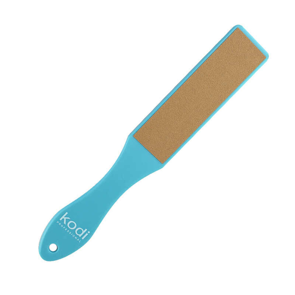Пилка для педикюра Kodi Professional с голубой ручкой 120/180. цвет коричневый