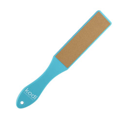 Пилка для педикюру Kodi Professional з блакитною ручкою 120/180. колір коричневий