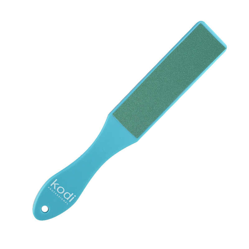 Пилка для педикюру Kodi Professional з блакитною ручкою 120/180. колір зелений