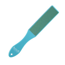 Пилка для педикюру Kodi Professional з блакитною ручкою 120/180. колір зелений