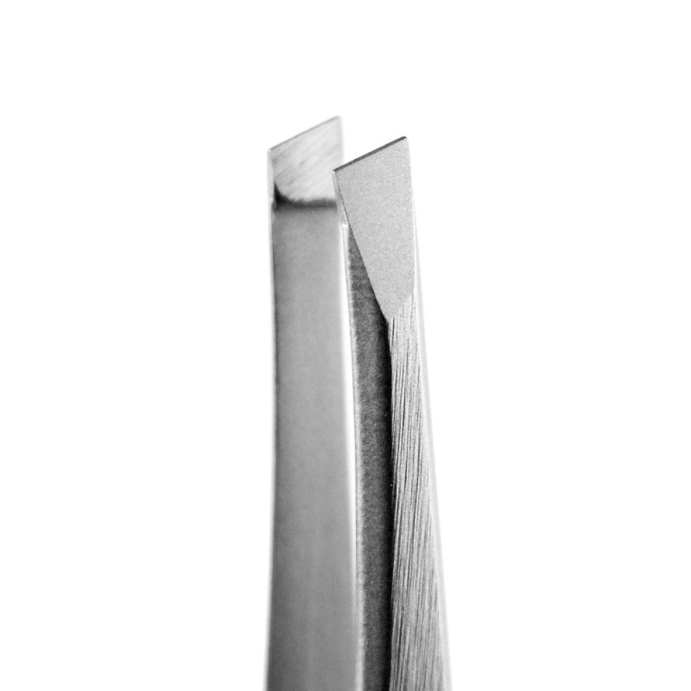 Пінцет для брів Staleks Classic 13 Type 3, широкі скошені кромки, 9,1 см