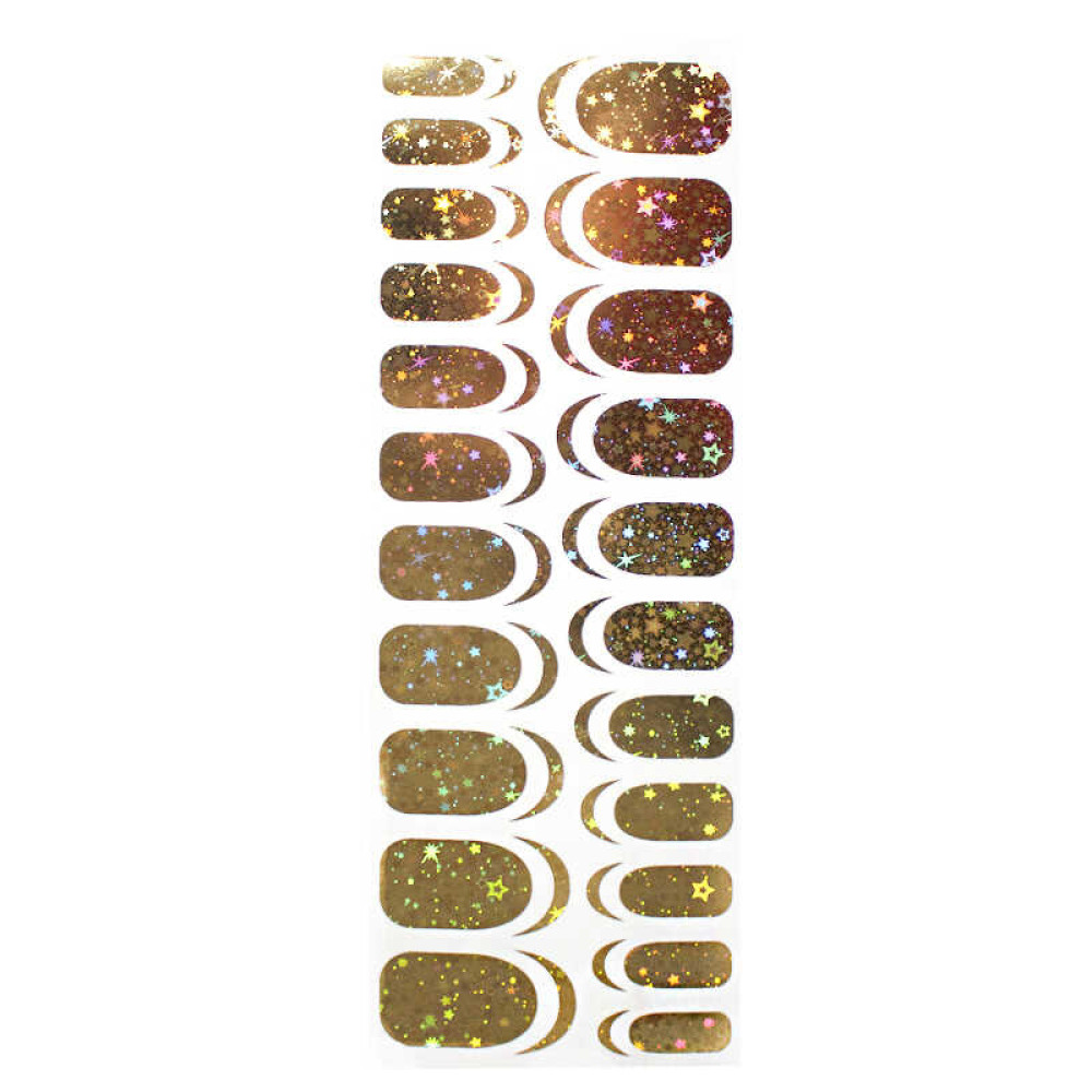 Плівка для нігтів Master beauty R-01-09, золота, зірки