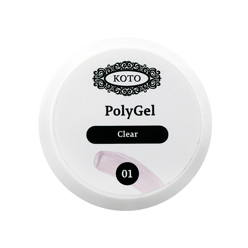 Полігель Koto Polygel 01 Clear. прозрачный. 30 мл