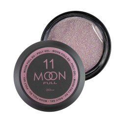 Полігель Moon Full Poly Gel 11. легкий рожевий із шимером. 30 мл