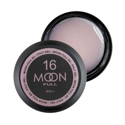 Полігель Moon Full Poly Gel 16. білий шоколад з шимером. 30 мл