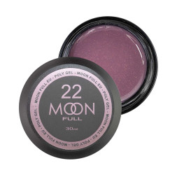 Полігель Moon Full Poly Gel 22. рожевий дим із шимером. 30 мл