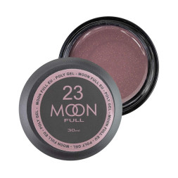 Полігель Moon Full Poly Gel 23. бежево-рожевий із шимером. 30 мл