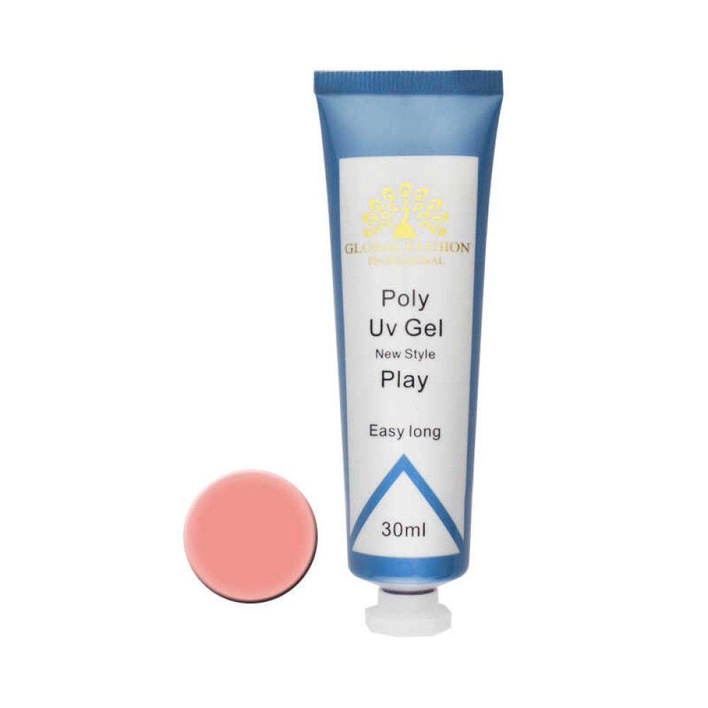 Полігель Global Fashion Poly Uv Gel P 05 Orange помаранчево-кораловий, 30 мл