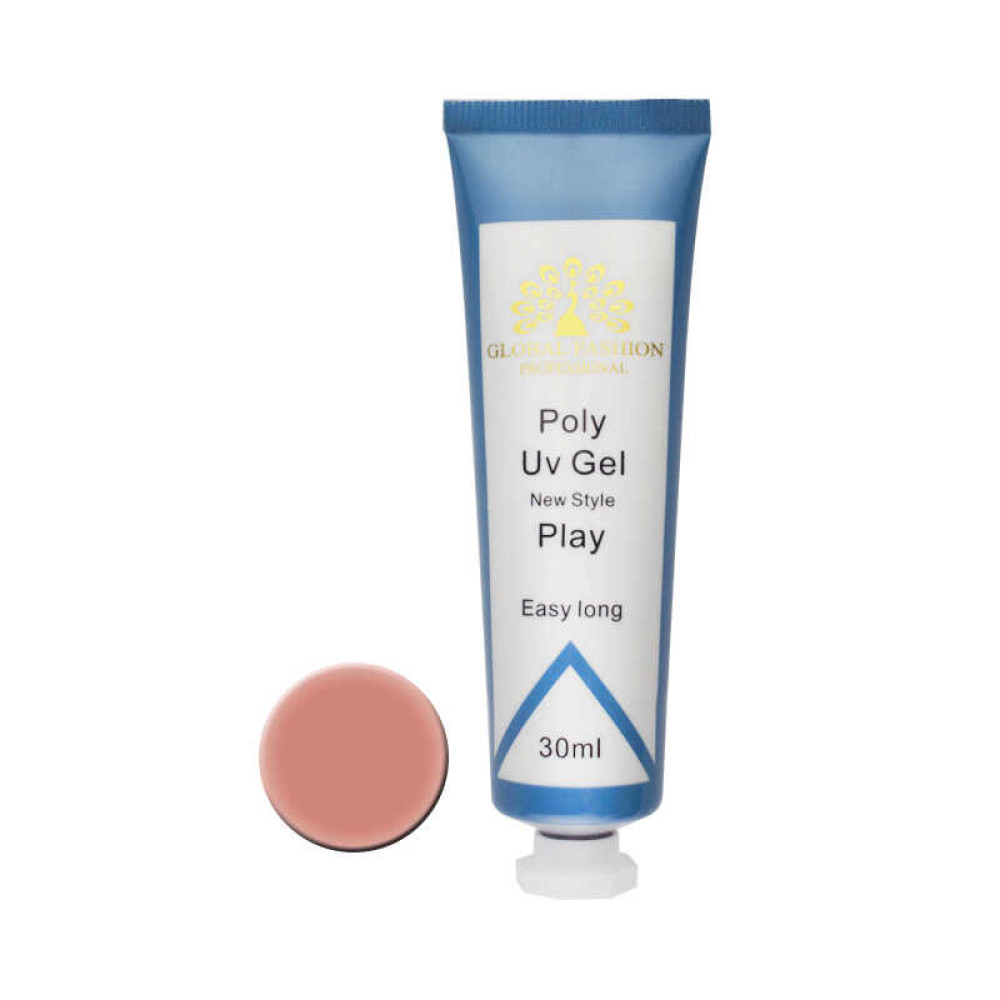 Полігель Global Fashion Poly Uv Gel P 06 Brown кавово-рожевий, 30 мл