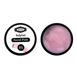 Полигель Koto PolyGel 05 Pastel Pink, пастельный розовый, 5 мл