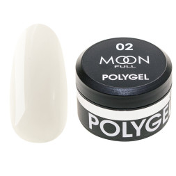 Полігель Moon Full Poly Gel 02. молочно-білий. 15 мл