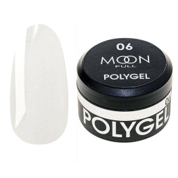 Полігель Moon Full Poly Gel 06. молочний з шимером. 15 мл