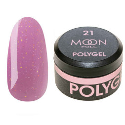 Полігель Moon Full Poly Gel 21. рожева Барбі із шимером.15 мл