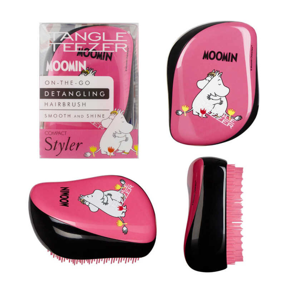 Расческа Tangle Teezer Compact Styler Moomin Pink, цвет розовый
