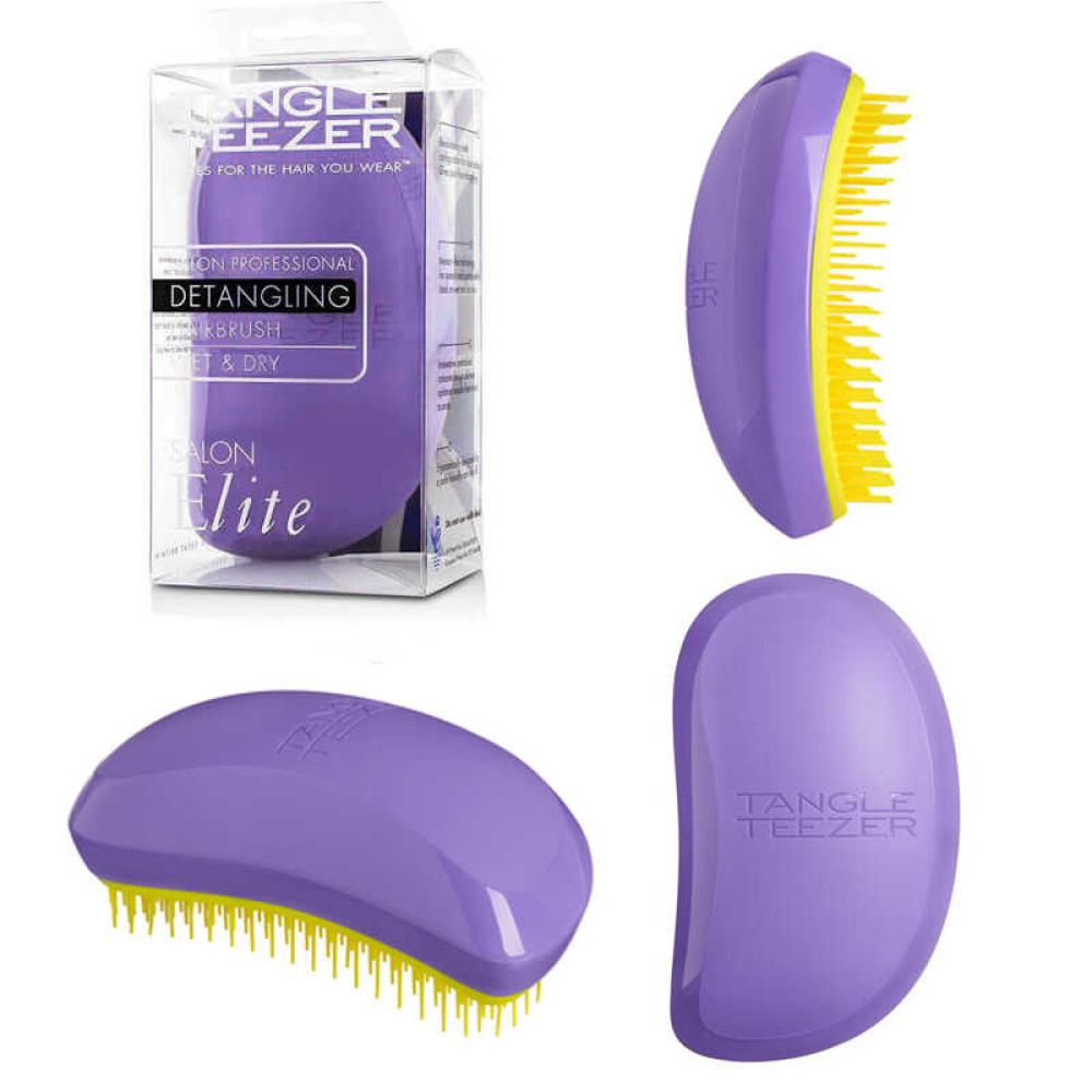 Расческа Tangle Teezer Salon Elite Purple & Yellow, цвет фиолетовый