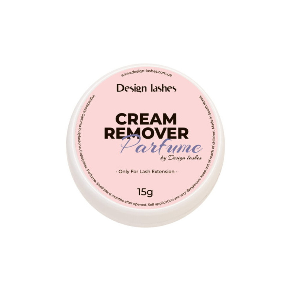 Ремувер для ресниц кремовый Design Lashes Cream Remover Parfume. парфюм. 15 г