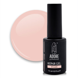 Гель камуфлюючий для укріплення та ремонту нігтів Adore Professional Repair Cover Gel 03 Muslin. світлий нюд. 7.5 мл
