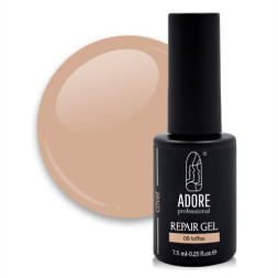 Гель камуфлирующий для укрепления и ремонта ногтей Adore Professional Repair Cover Gel 09 Toffee. карамельний. 7.5 мл