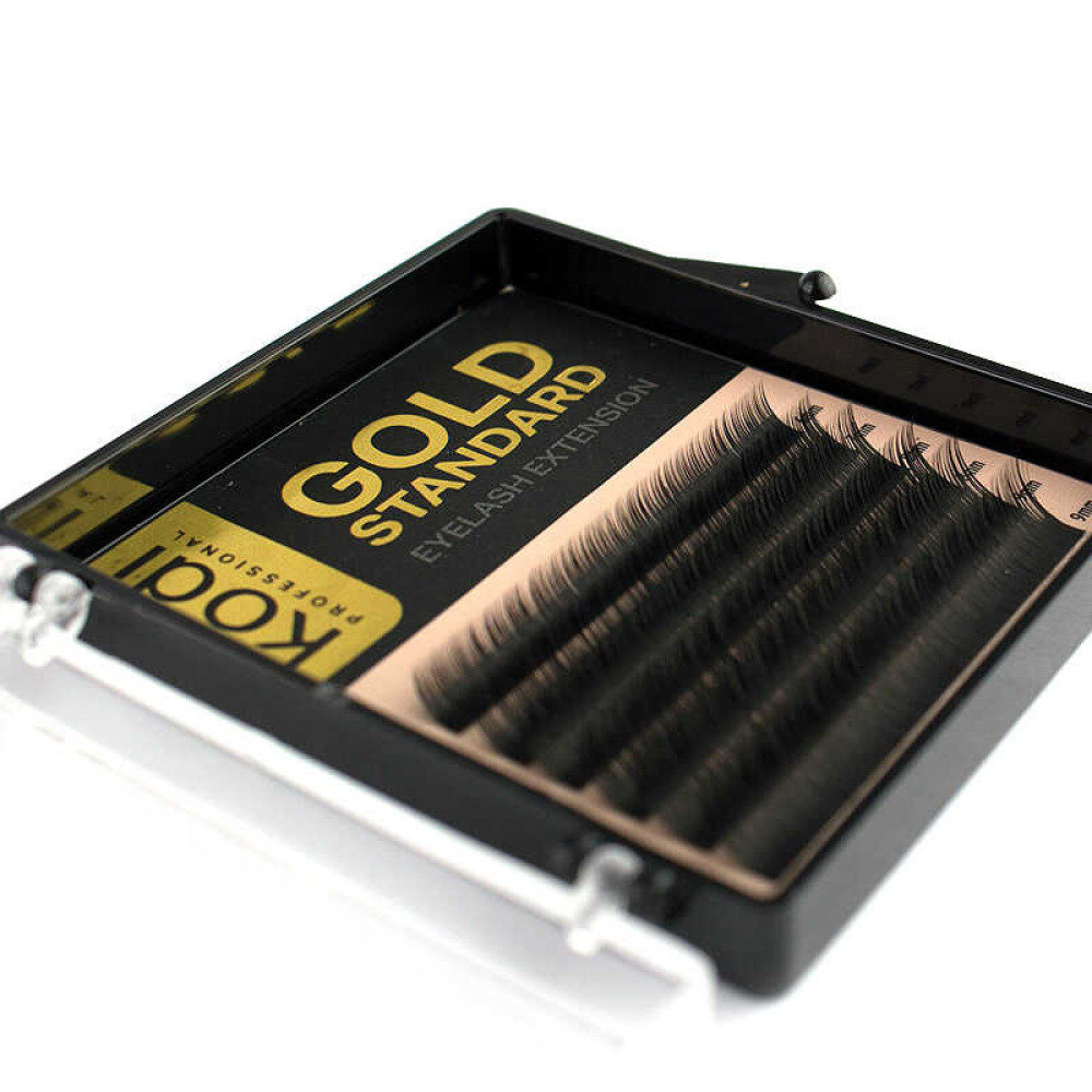 Вії Kodi professional Gold Standart B 0.07 (6 рядів: 6,7,8,9 мм), чорні