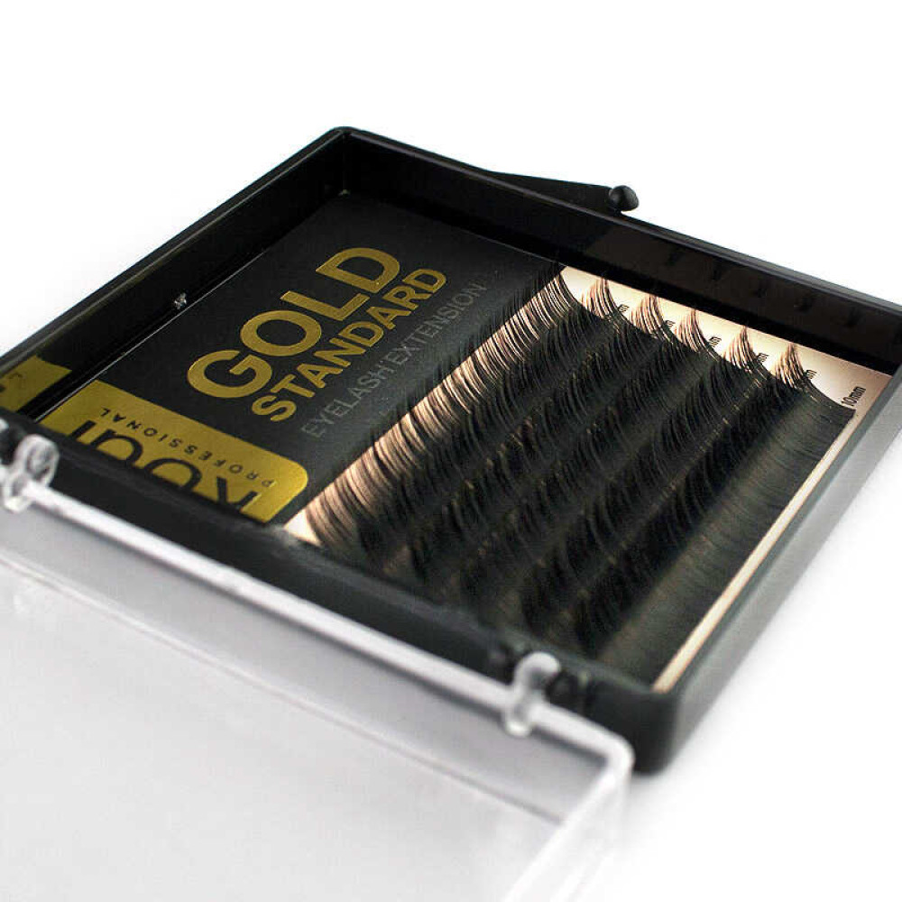 Ресницы Kodi professional Gold Standart B 0.07 (6 рядов: 10 мм), черные