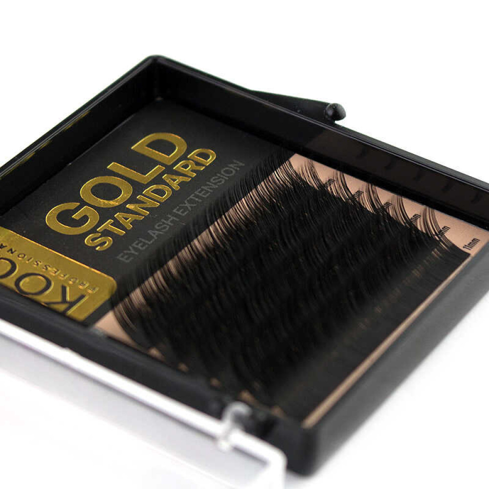 Вії Kodi professional Gold Standart B 0.07 (6 рядів: 11 мм), чорні