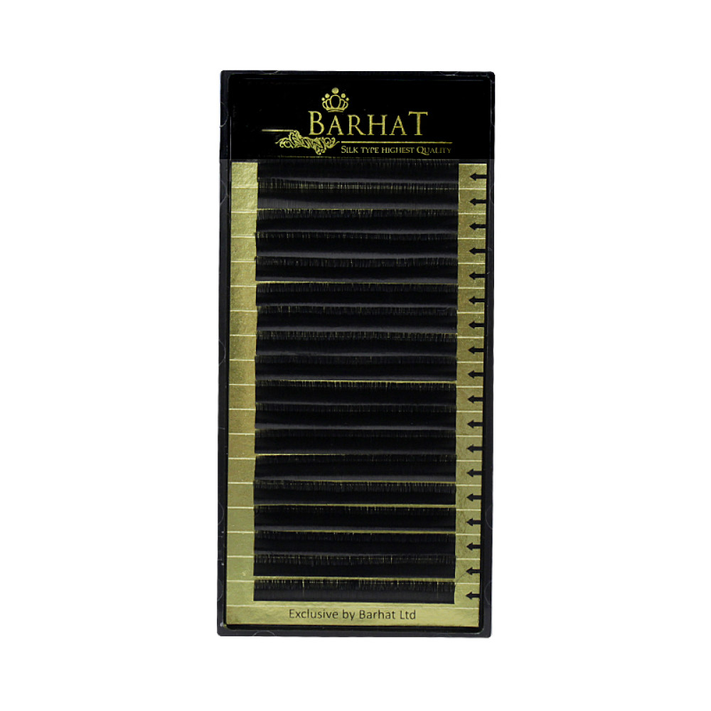 Вії Barhat C 0.10 (18 рядів: 11 мм), чорні