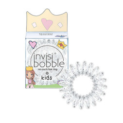 Резинка-браслет для волосся Invisibobble KIDS Princess Sparkle. прозора. 30х13 мм. 3 шт.