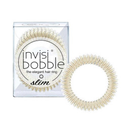 Резинка-браслет для волос Invisibobble SLIM Stay Gold. цвет золото. 47х35 мм. 3 шт.
