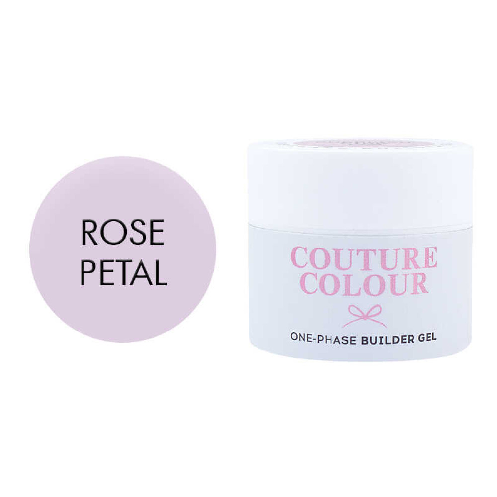 Гель однофазный Couture Colour 1-phase Builder Gel 02 Rose petal. нежный розовый. 15 мл