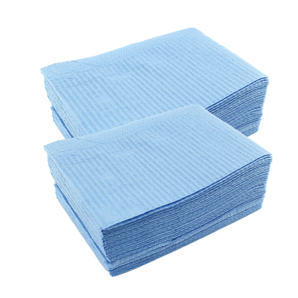 Серветки Medicom Dry-Back. 45.5 х33 см. блакитні. 50 шт.