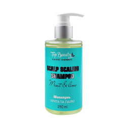 Шампунь для волосся Top Beauty Scalp Scaling Shampoo Мята та Лайм очищаючий та відновлюючий. 250 мл