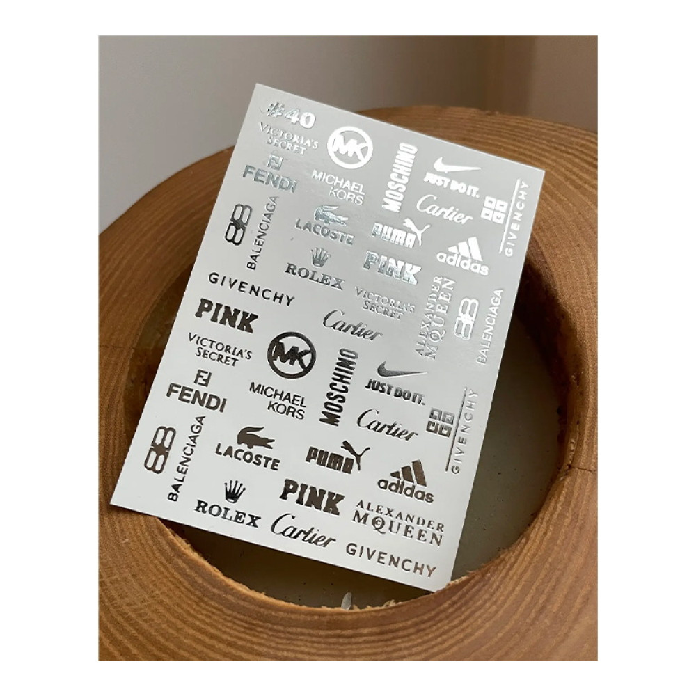 Слайдер-дизайн New Max 40C Стильные бренды, цвет серебро
