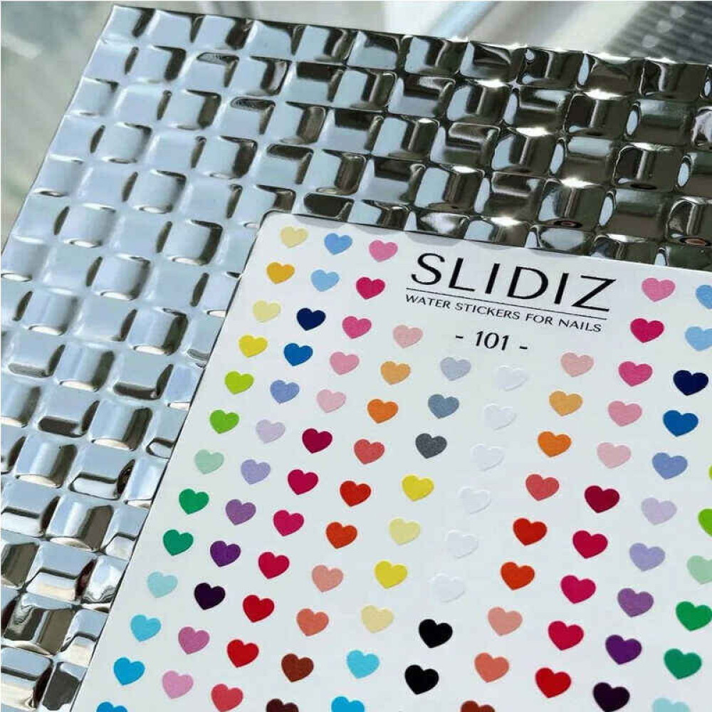 Слайдер-дизайн Slidiz 101 Різнокольорові сердечка