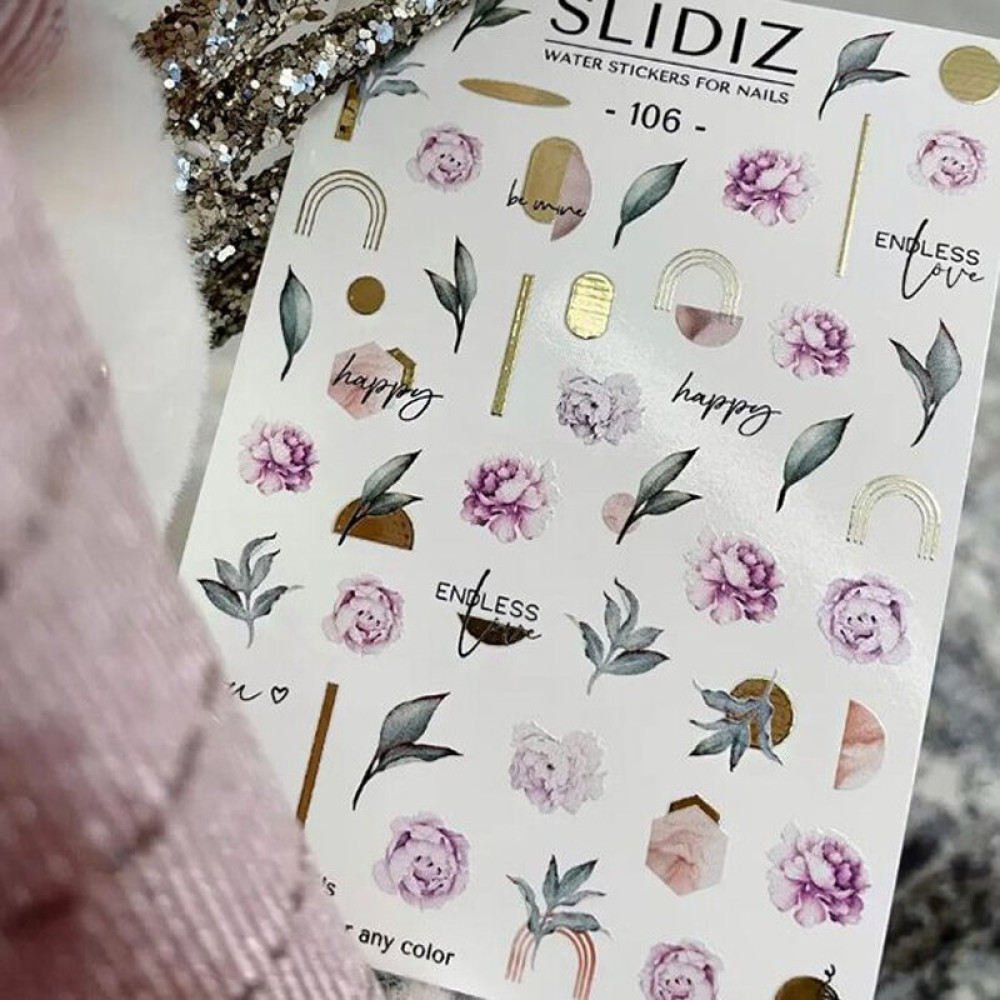 Слайдер-дизайн Slidiz 106 Цветы и надписи