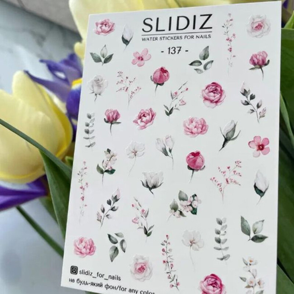 Слайдер-дизайн Slidiz 137 Рожеві квіти