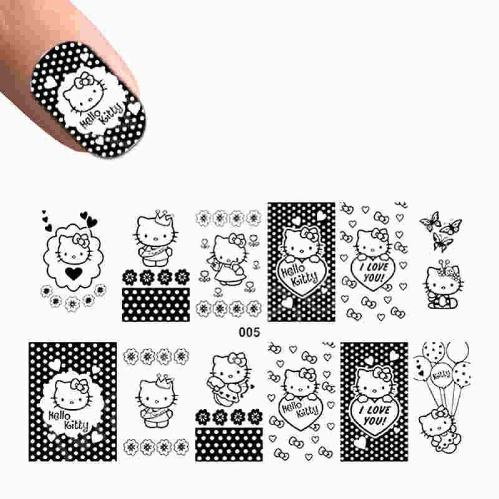 Слайдер-дизайн 005 Hello Kitty, колір чорний