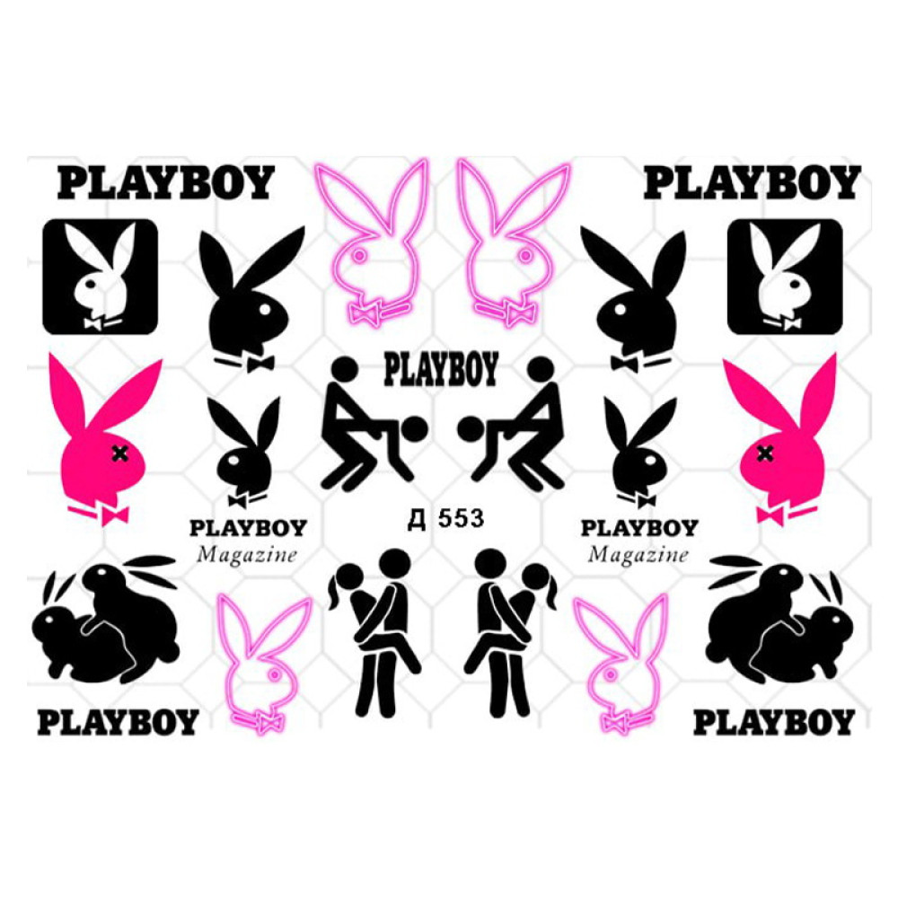 Слайдер-дизайн Д 553 Playboy. зайки