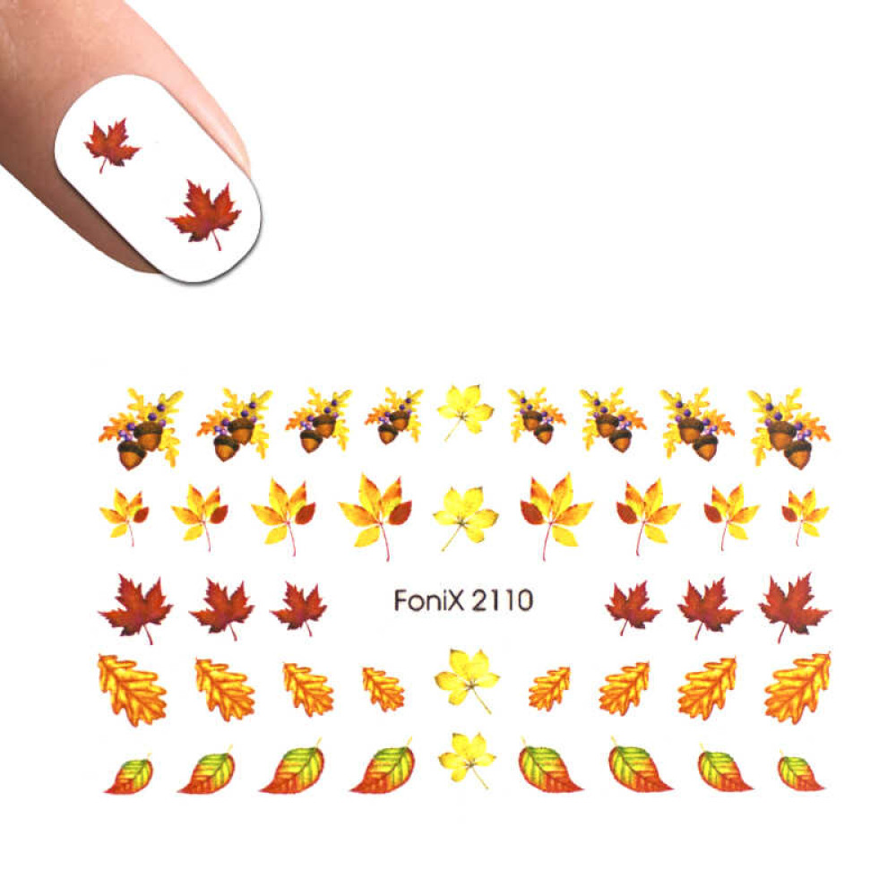 Слайдер-дизайн Fonix 2110 Листья. осень