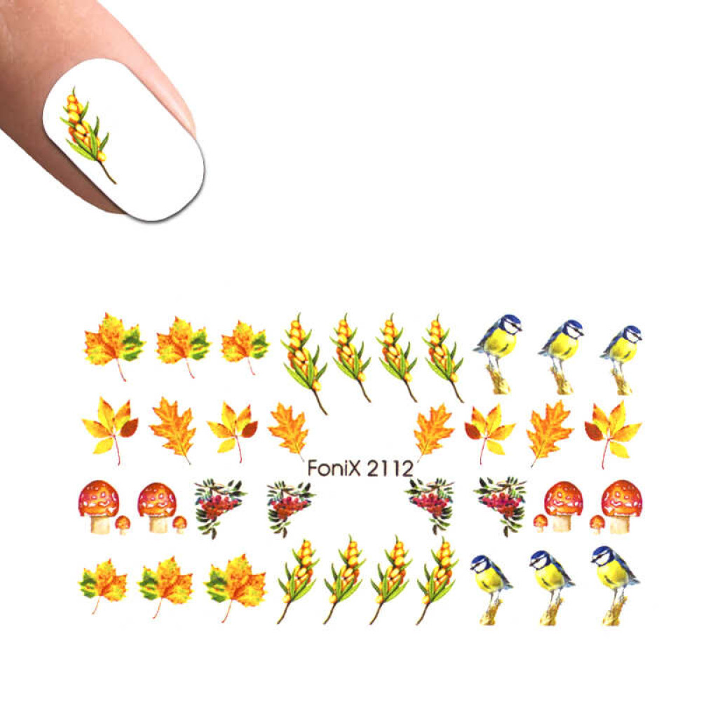 Слайдер-дизайн Fonix 2112 Листья. осень. птицы