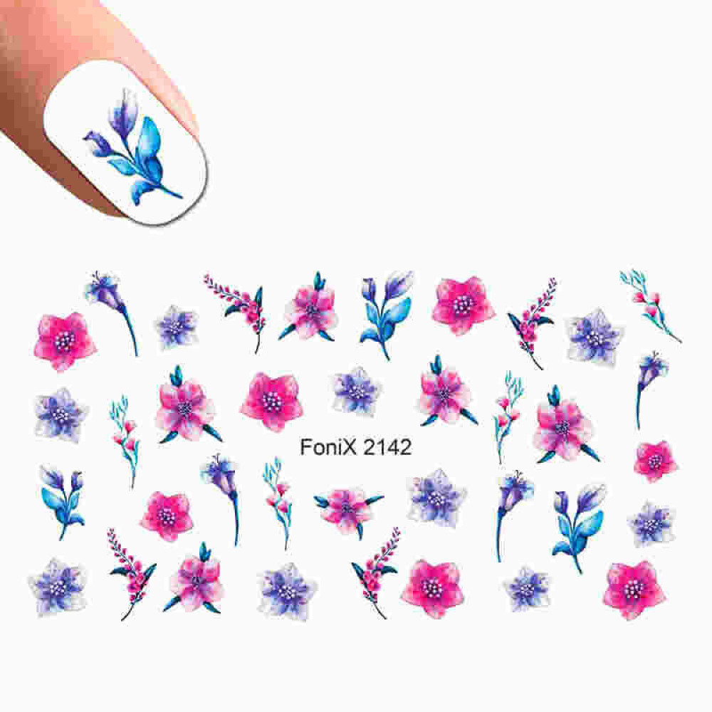 Слайдер-дизайн Fonix 2142 Цветы акварель