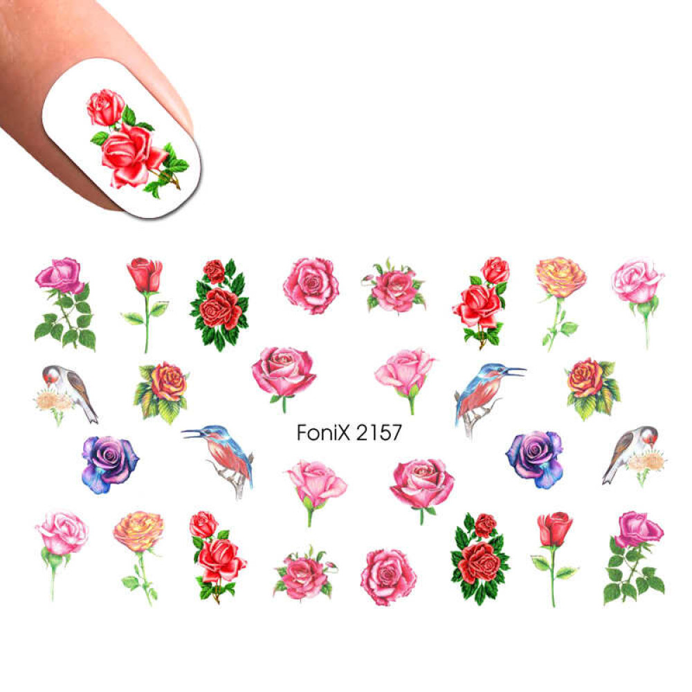 Слайдер-дизайн Fonix 2157 Цветы. птицы