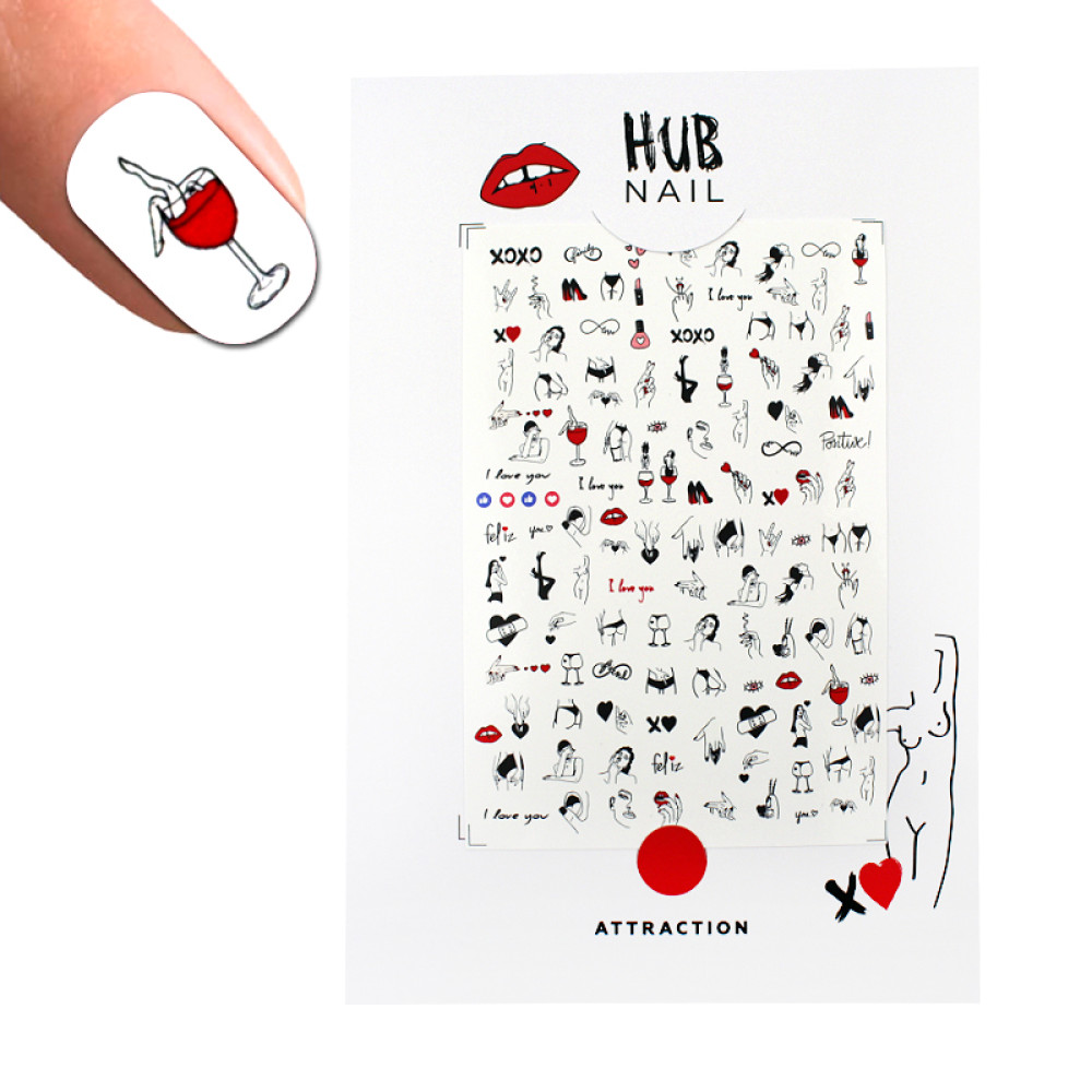 Слайдер-дизайн HUB Nail Attraction Страсть