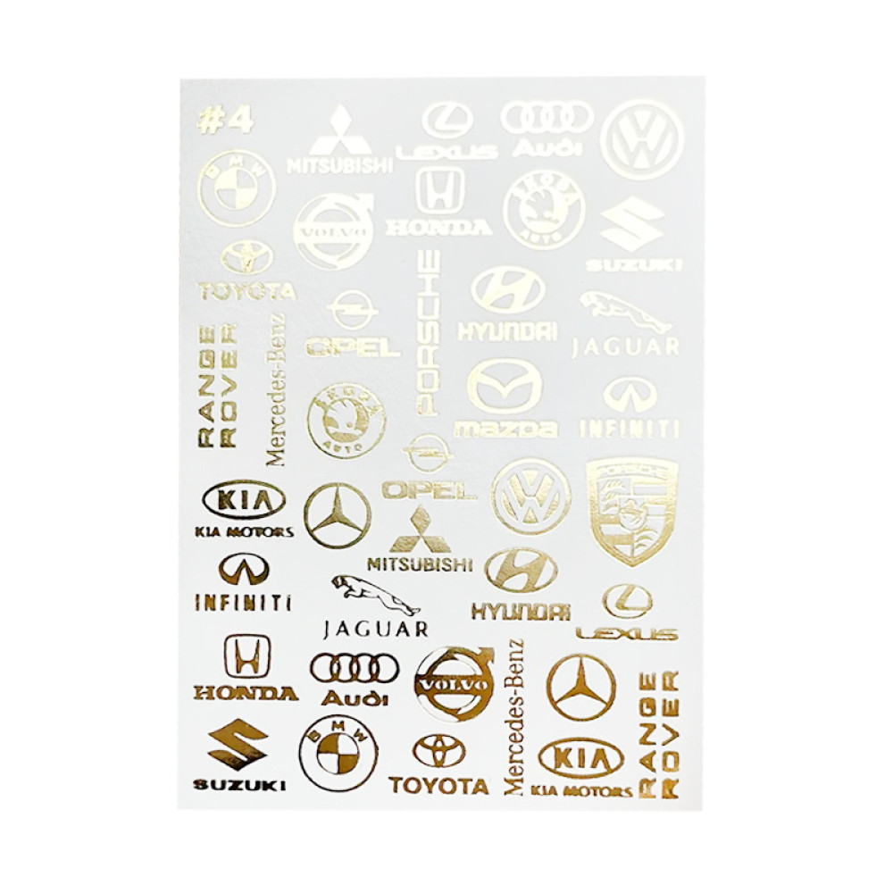 Слайдер-дизайн New Max 4A Марки автомобілів. колір золото