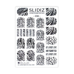 Слайдер-дизайн Slidiz 038 Принт зебры и леопарда