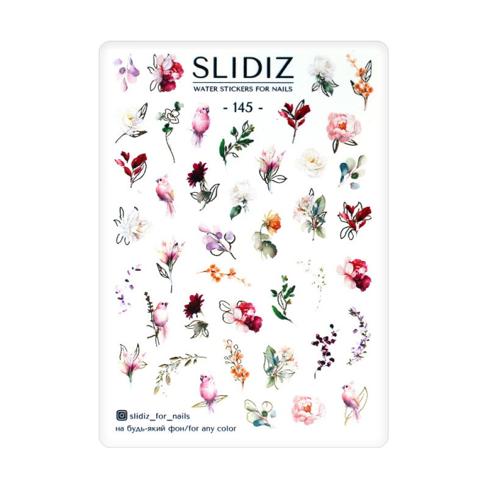 Слайдер-дизайн Slidiz 145 Цветы и птицы