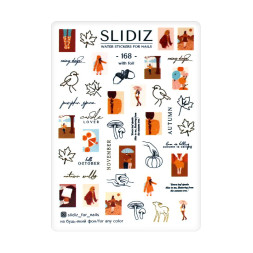 Слайдер-дизайн Slidiz 168 Осень. грибы и надписи