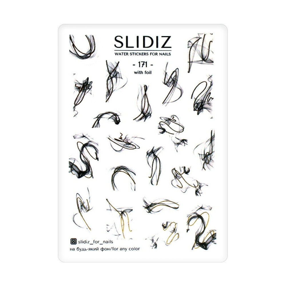 Слайдер-дизайн Slidiz 171 Чорна вуаль із золотом